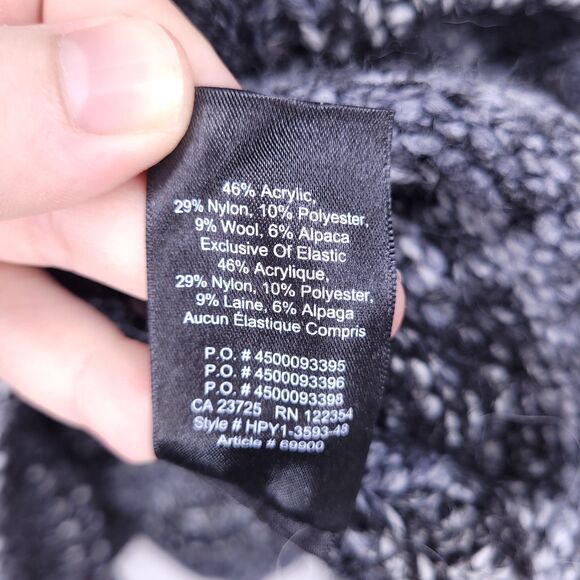 Babaton Sweater Women XXS Black, Gray Alpaca Wool - Picture 10 of 11